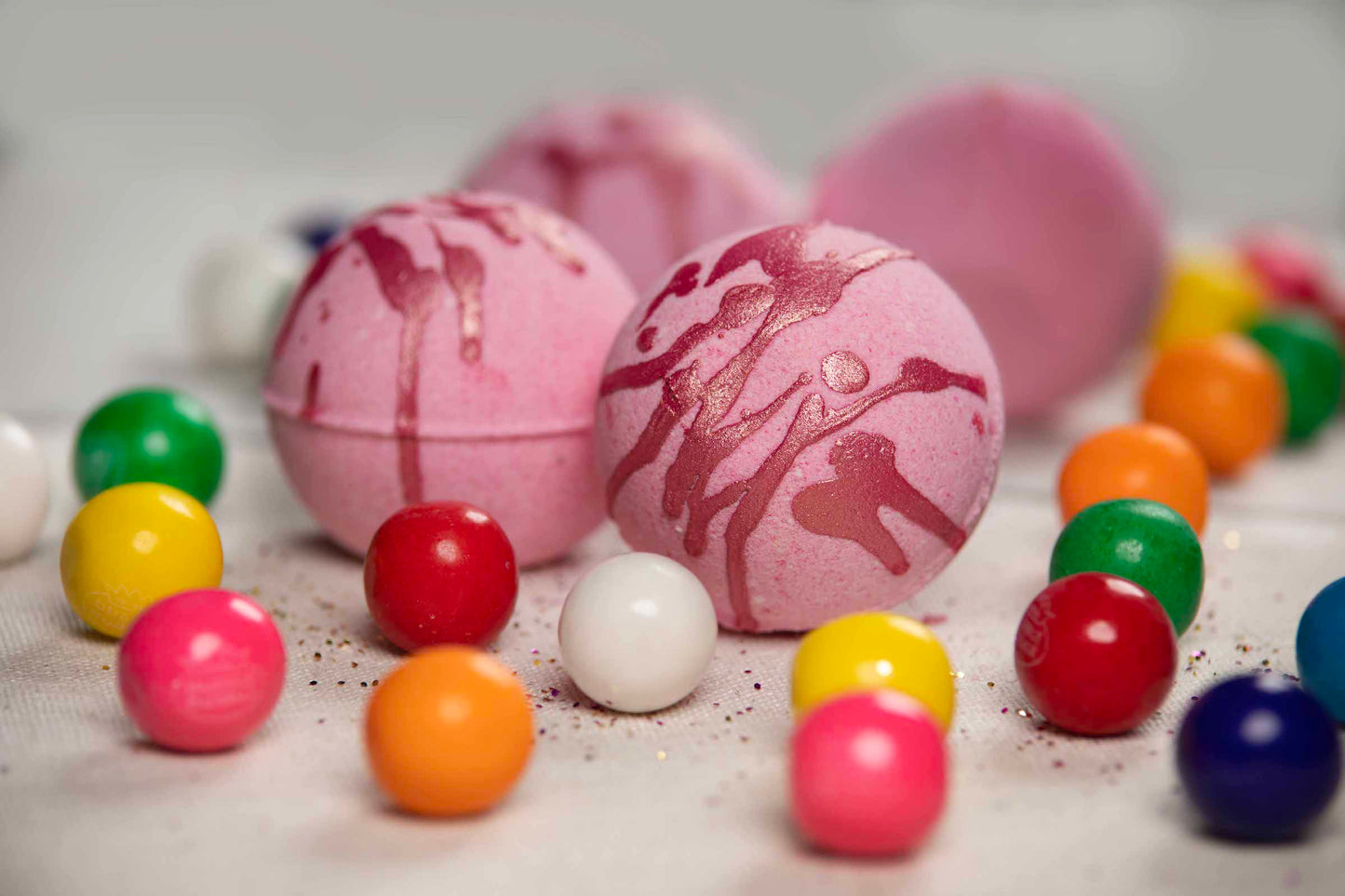 Bubble Gum Bath Bomb Front