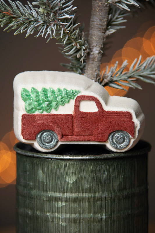 Christmas Truck Bath Bomb front