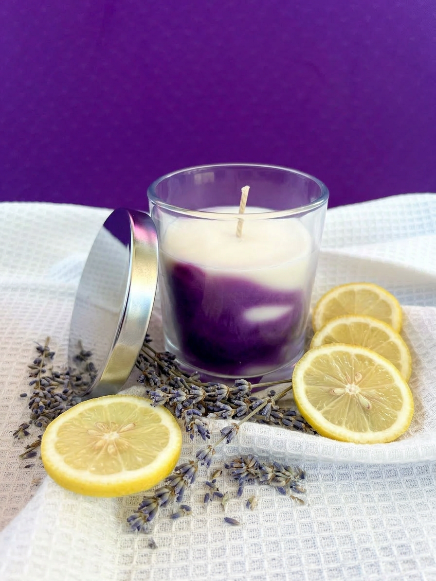 Lavender and Lemon Candle 8 O.Z.